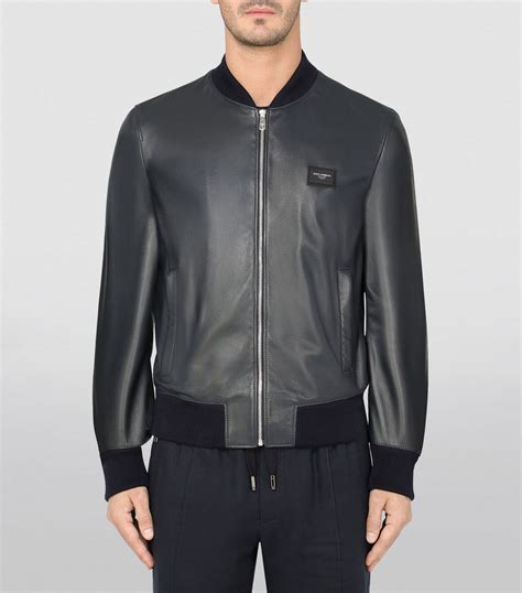 dolce gabbana bomber leather jacket|dolce and gabbana jacket prices.